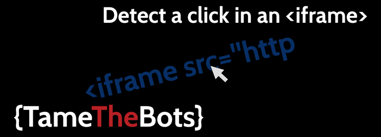 JavaScript to Detect Clicks in iFrames